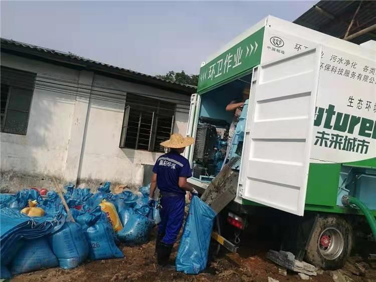 范县工业污泥压干处理